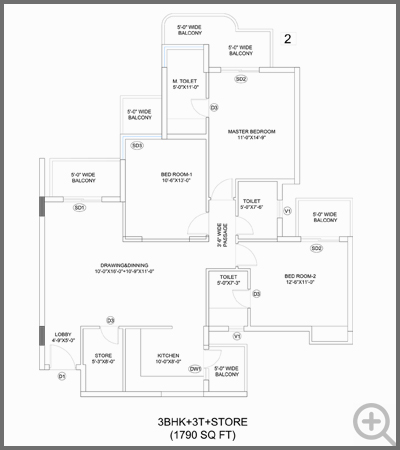 T&T DigiTown Floor Plan